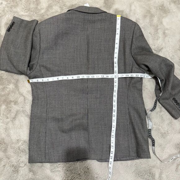 Lauren Ralph Lauren Men’s Houndstooth‎ Blazer 44S 100% Lambswool Gray Sport Coat - Picture 9 of 10